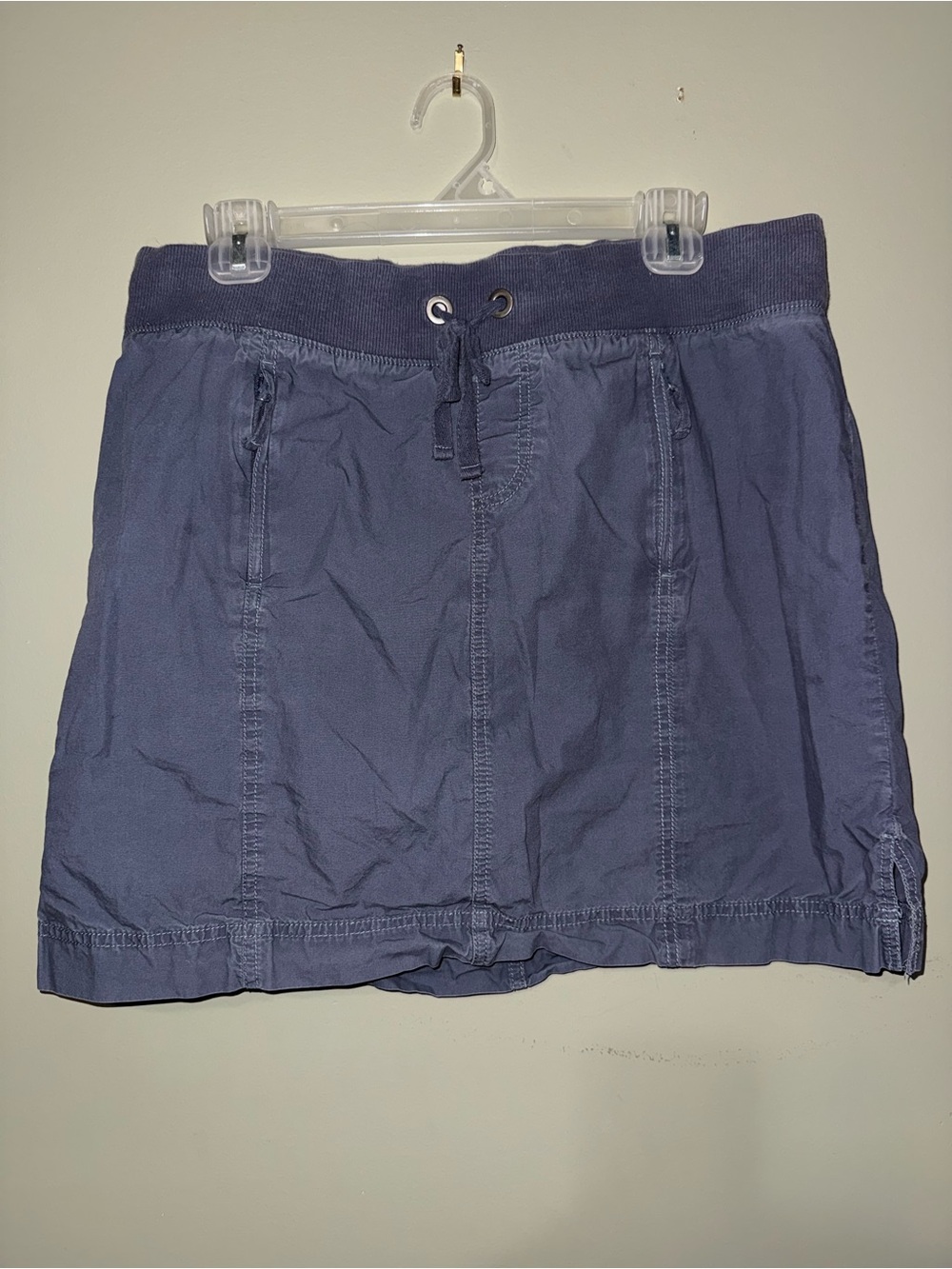 Merona Navy Blue Drawstring Mini Skirt
